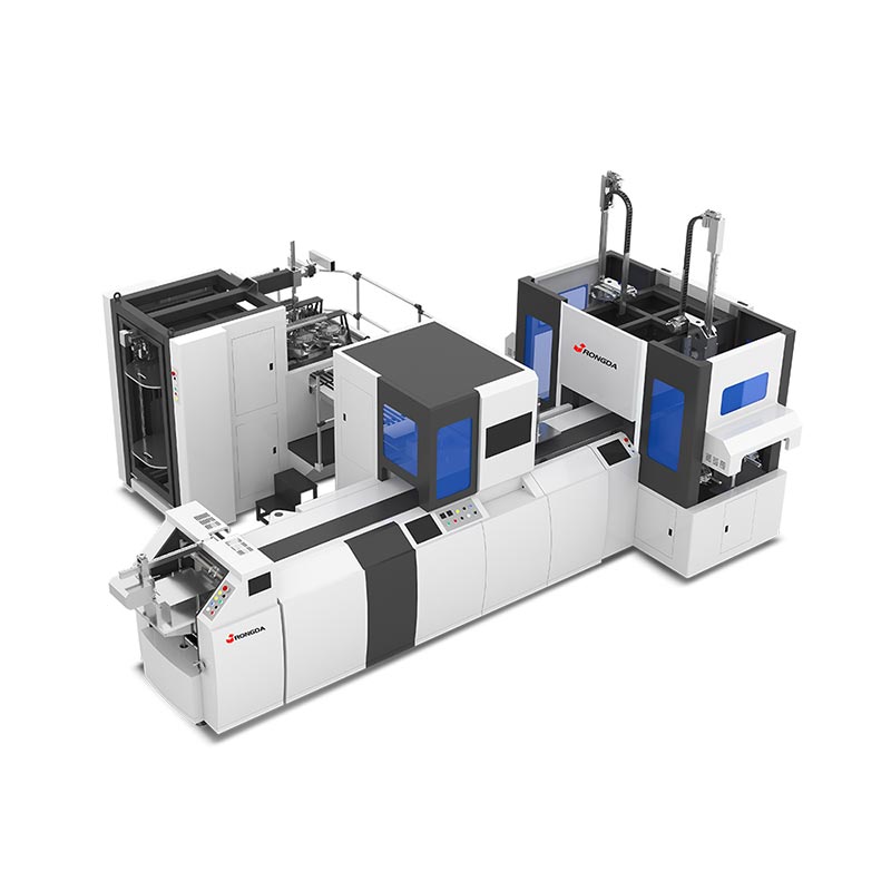Автоматична машина за правене на твърди кутии с двойна станция
